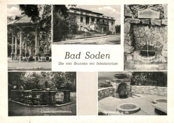 Bad Soden Taunus Die vier Brunnen mit Inhalatorium