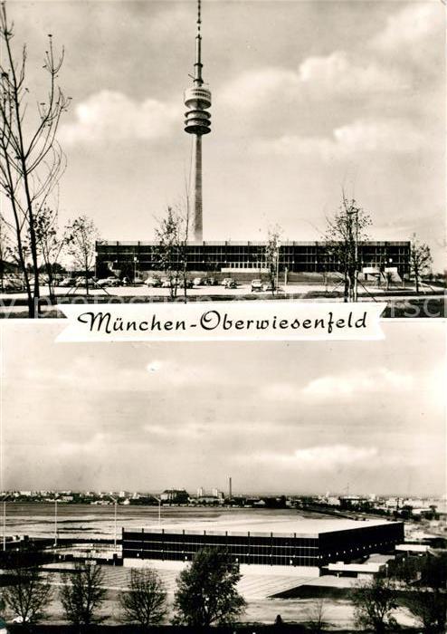 Muenchen Oberwiesenfeld Fernsehturm Eissportstad