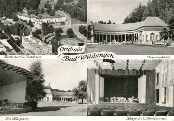 Bad Wildungen Hotel Fürstenhof Badehotel Kurpark Wand