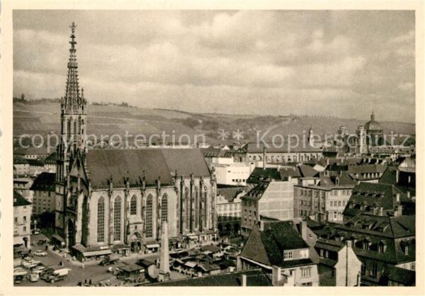 Wuerzburg Stadtbild mit Marienkapelle