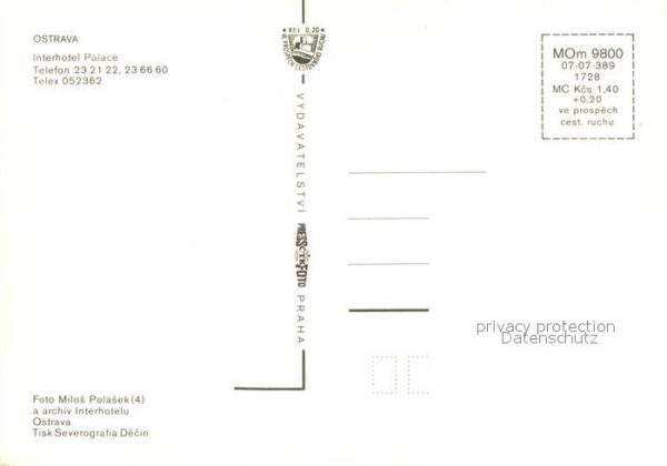 Ostrava Interhotel Palace Foyer Speisesäle – Bild 2