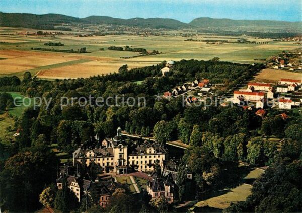 Bueckeburg Schloss mit Mausoleum Fliegeraufnahme