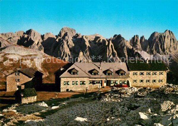 Schlernhaus mit Rosengarten Dolomiten