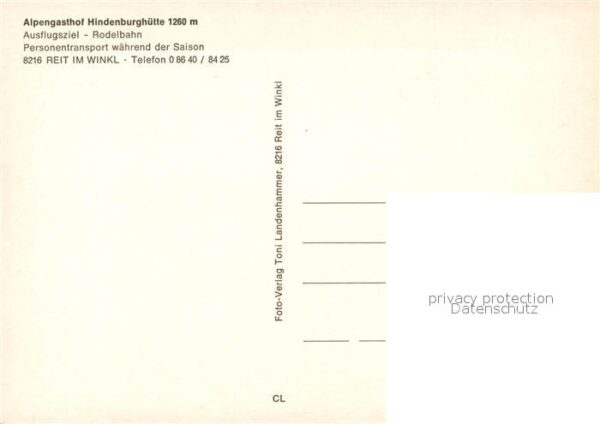 Reit Winkl Alpengasthof Hindenburghütte Panorama K – Bild 2
