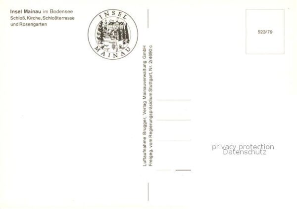Insel Mainau Fliegeraufnahme mit Schloss Kirche Terr – Bild 2