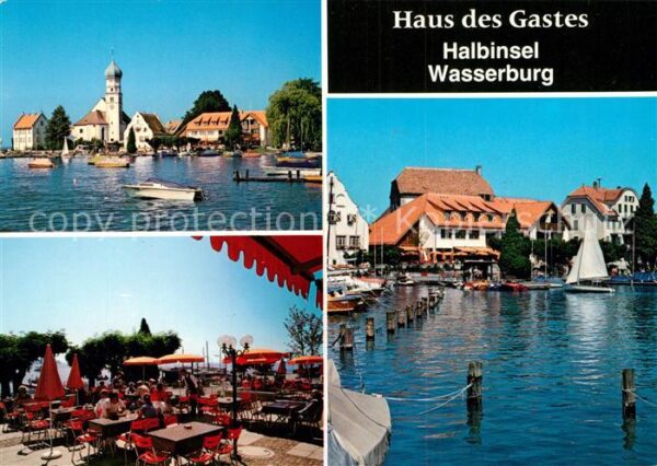 Wasserburg Bodensee Restaurant Haus des Gastes Bootshafen T