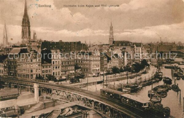Hamburg Hochbahn Kajen Rödingsmarkt