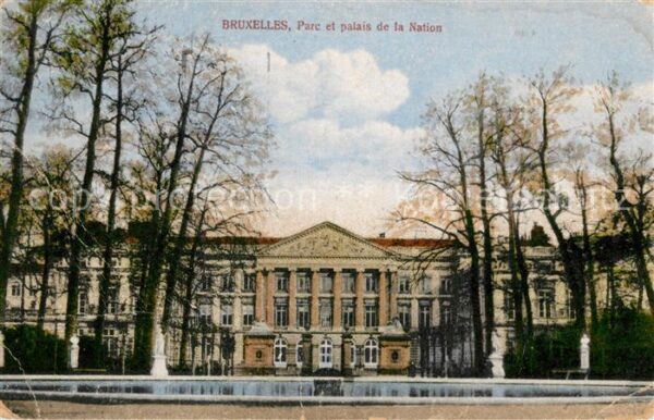 Bruxelles Bruessel Park Palais de la Nation