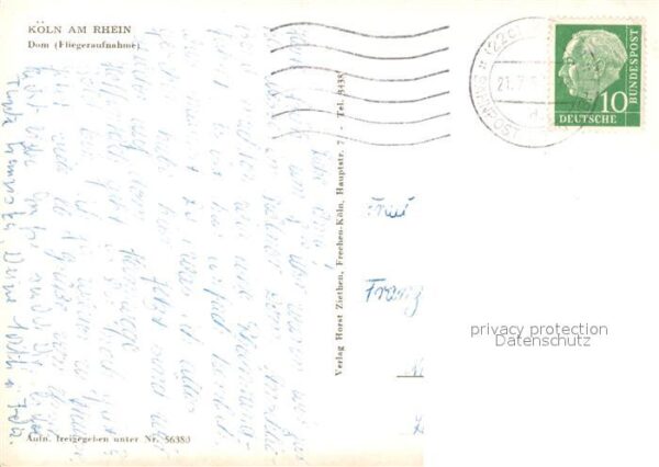 Koeln Rhein Fliegeraufnahme Dom – Bild 2