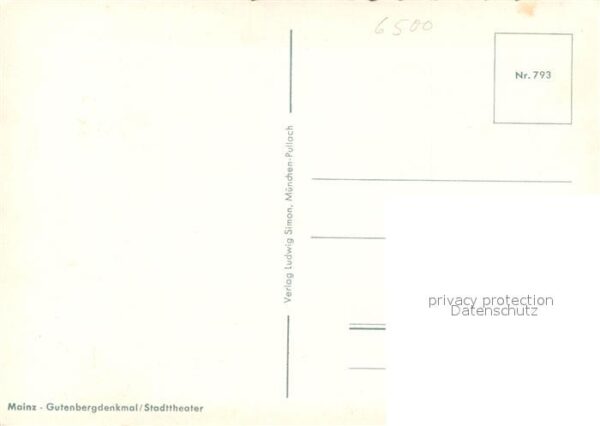 Mainz Rhein Gutenbergdenkmal Stadttheater – Bild 2