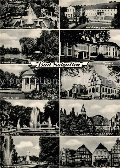 Bad Salzuflen Hauptallee Leuchtfontäne Kurhaus Kurpar