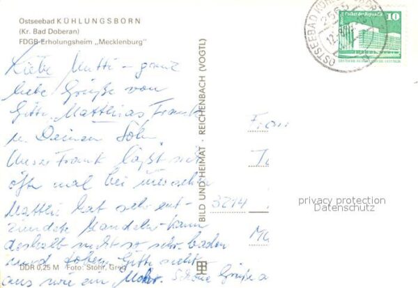 Kuehlungsborn Ostseebad FDGB Erholungsheim Mecklenburg – Bild 2