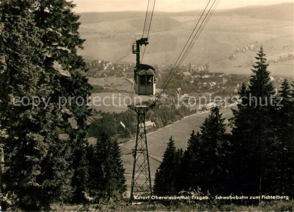 Oberwiesenthal Erzgebirge Schwebebahn zum Fichtelberg