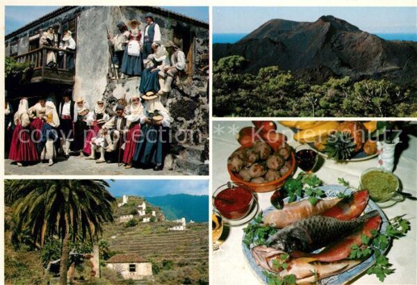 Isla de la Palma Volkstanz Panoramen Leckere Köstlichkei