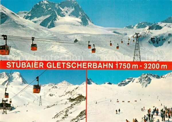 Seilbahn Stubaier Gletscherbahn Mittelstation Fe