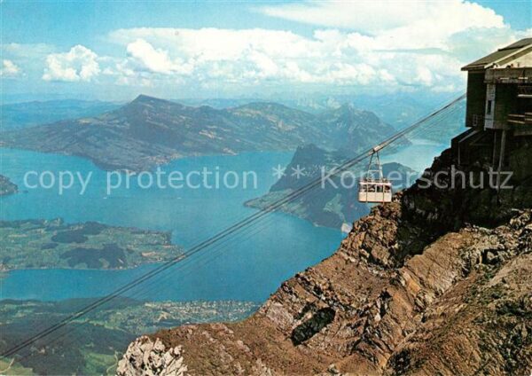 Seilbahn Pilatus Vierwaldstättersee Rigi Bürgens