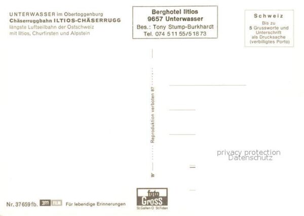Seilbahn Chäserrugg Unterwasser Iltios Churfirst – Bild 2