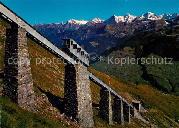 Zahnradbahn Niesenbahn Hegernalpviadukt Wetterhorn