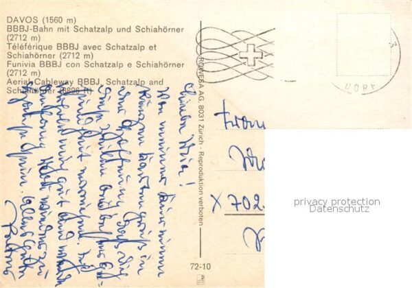Seilbahn Davos Schatzalp Schiahörner – Bild 2