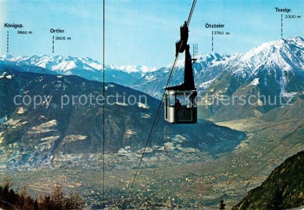 Seilbahn Ifinger Meran Funivia Ivigna Merano