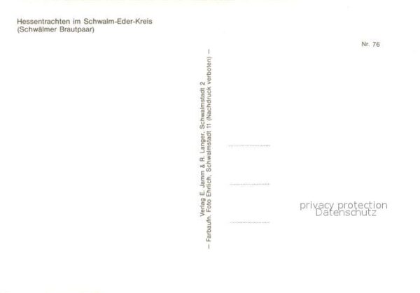 Hochzeit Trachten Hessen Schwalm-Eder-Kreis Brau – Bild 2