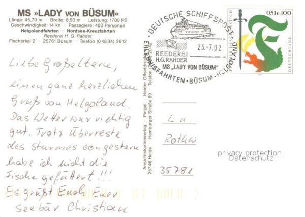 Schiffe Ships Navires MS Lady von Büsum – Bild 2