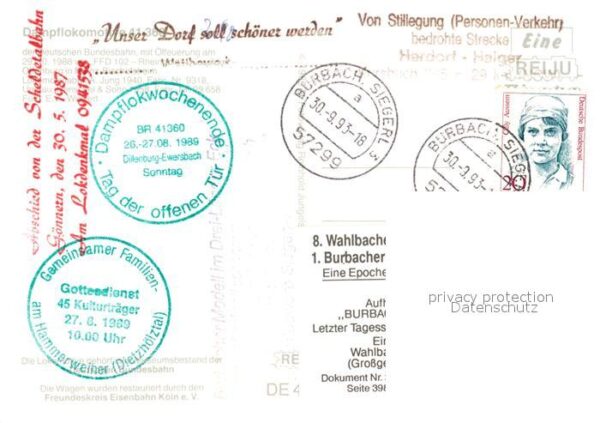 Lokomotive Dampflokomotive 41 360 Mainz Bischofshe – Bild 2