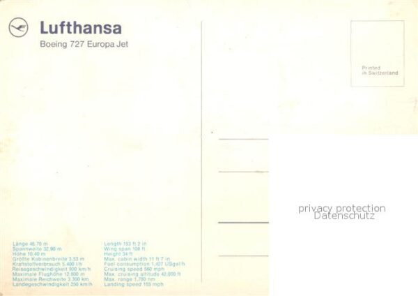 Lufthansa Boeing 727 Europa Jet – Bild 2