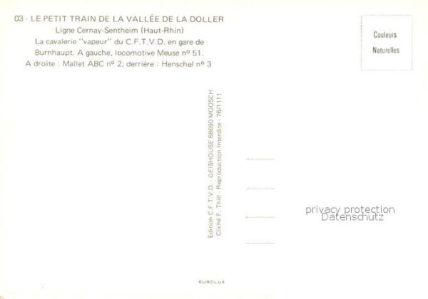 Lokomotive Petit Train Vallee de la Doller Burnhau – Bild 2