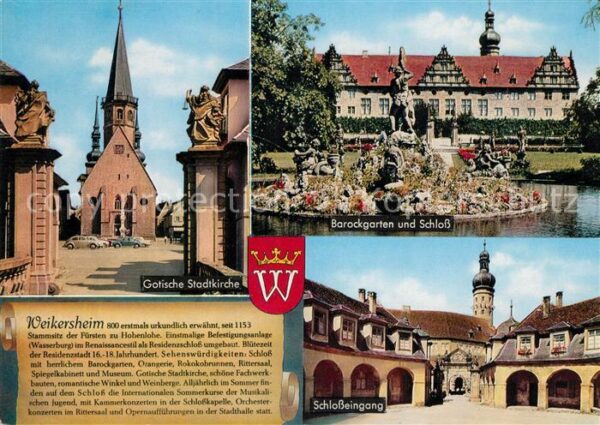 Weikersheim Gotische Stadtkirche Barockgarten Schlo