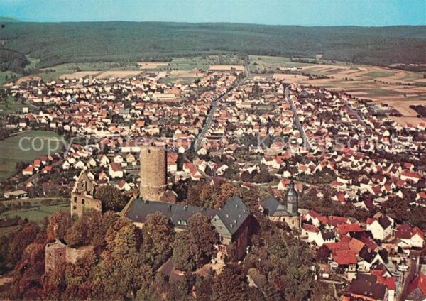 Gleiberg Burg Vetzberg Ruine Fliegeraufnahme