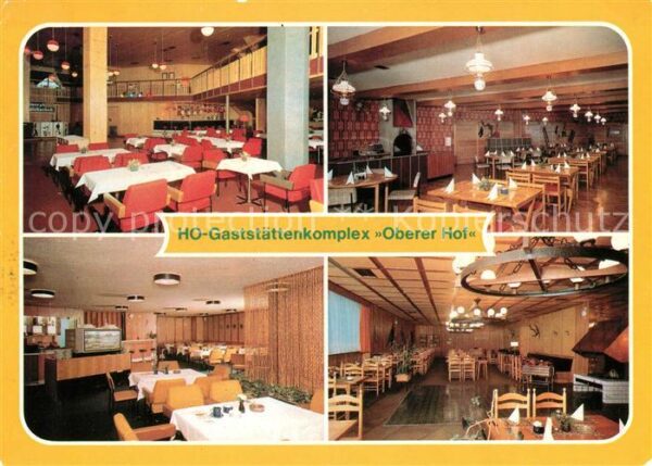 Oberhof Thueringen HO Gaststättenkomplex Oberer Hof Tanzba