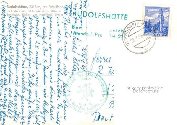 Rudolfshuette Weisssee Weisssee Stubachtal mit Granatspitze So – Bild 2