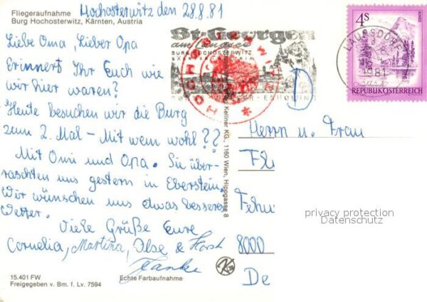Hochosterwitz Burg Fliegeraufnahme – Bild 2