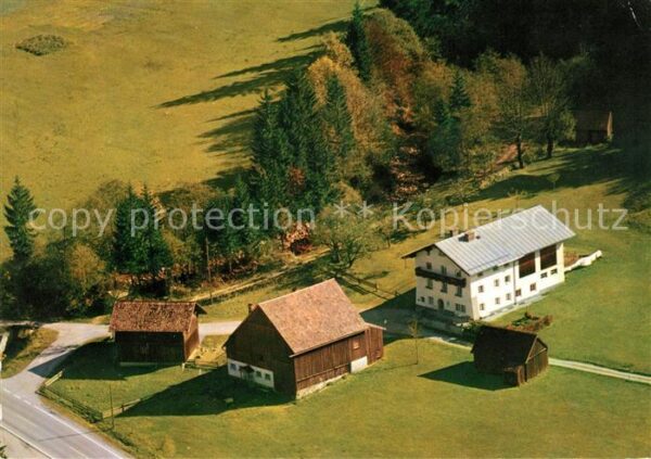 Russbach Pass Gschuett Pension Sanhof Fliegeraufnahme