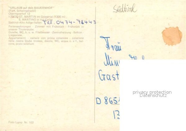 St Martin Gsiesertal Urlaub auf dem Bauernhof Obermarer Hof – Bild 2