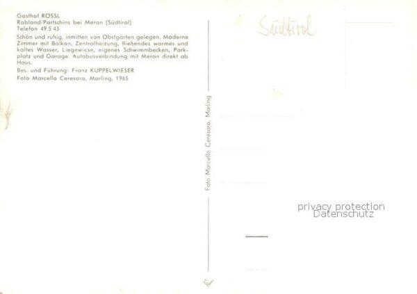 Rabland Gasthof Rössl Swimming Pool – Bild 2