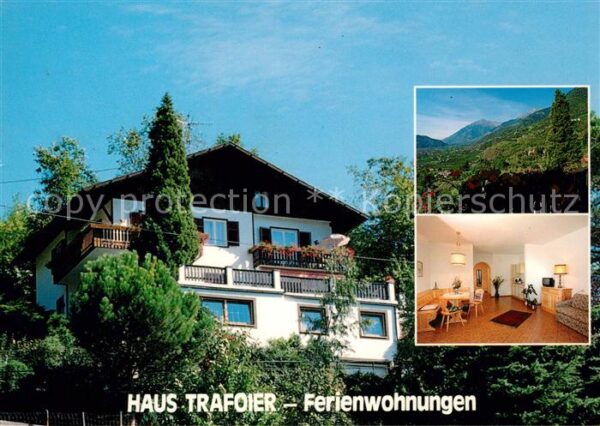 Dorf Tirol Haus Trafoier Ferienwohnungen Landschaf