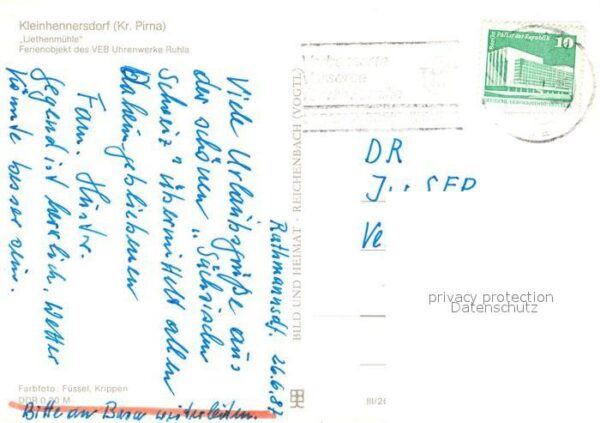 Kleinhennersdorf Liethenmühle Ferienobjekt des VEB Uhren – Bild 2