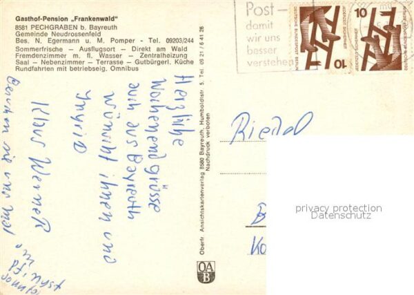 Pechgraben Gasthof Pension Frankenwald Sommerfrisc – Bild 2