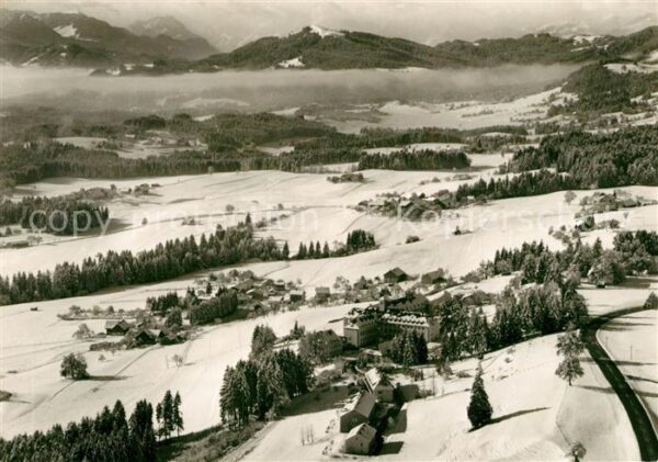 Lindenberg Allgaeu Kurklinik Ried Winterlandschaft Flieger