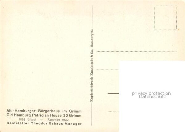 Hamburg Alt Hamburger Bürgerhaus im Grimm Präch – Bild 2