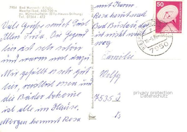 Bad Wurzach Mütterkurheim Elly-Heuss-Stiftung – Bild 2