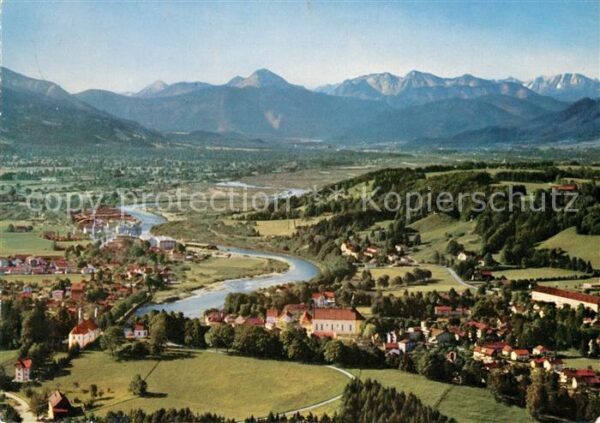 Bad Toelz Fliegeraufnahme Isartal mit Seekar Demm