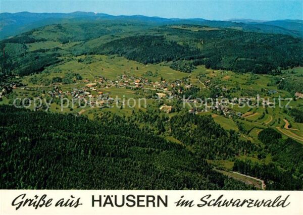 Haeusern Schwarzwald Fliegeraufnahme