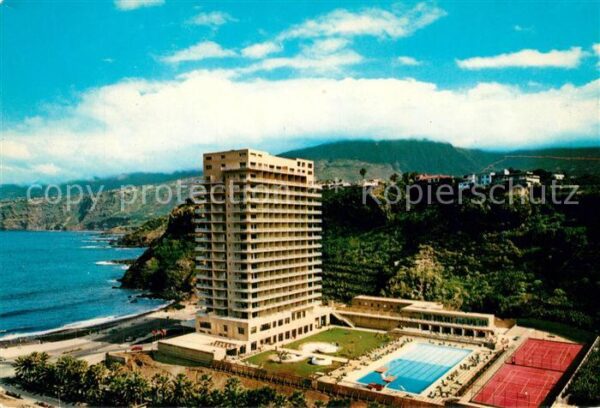Puerto de la Cruz Fliegeraufnahme Hotel San Felipe Pool T