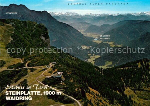 Waidring Tirol Steinplatte Fliegeraufnahme