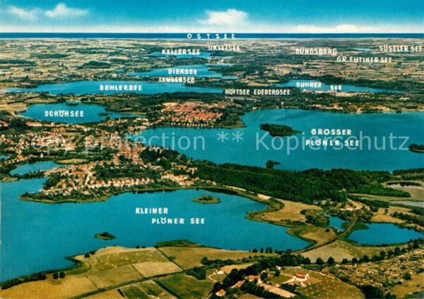 Ploen See Fliegeraufnahme Schöhsee Behlersee Kell