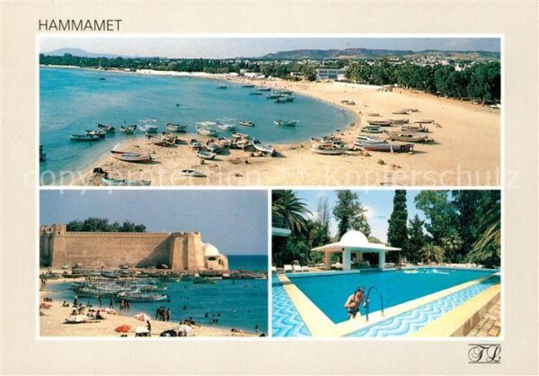 Hammamet Fliegeraufnahme Strand Pool Hotel Foura