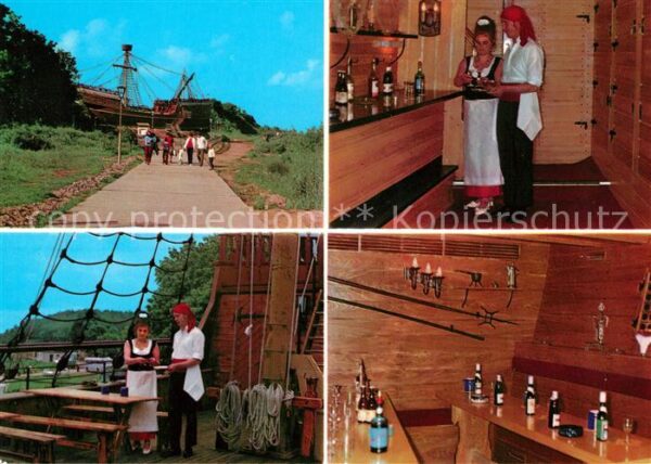Sassnitz Ostseebad Ruegen Neu-Mukran Piratenschiff